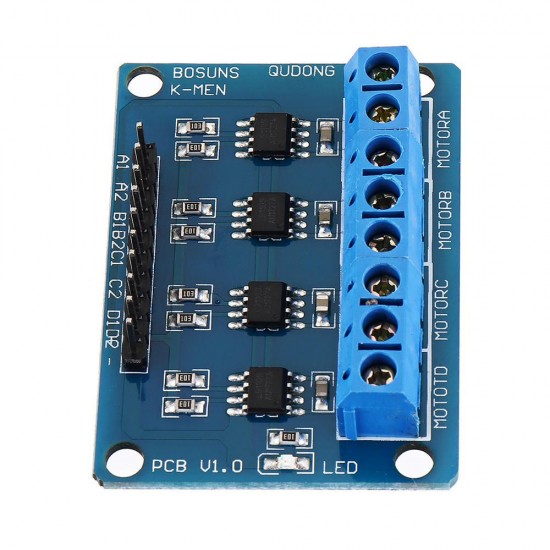 L9110S 4 Channel DC Stepper Motor Driver Board H Bridge L9110 Module Intelligent Vehicle for Arduino - products that work with official Arduino boards L9110S 4 Channel DC Stepper Motor Driver Board H Bridge L9110 Module Intelligent Vehicle for Arduino - products that work with official Arduino boards