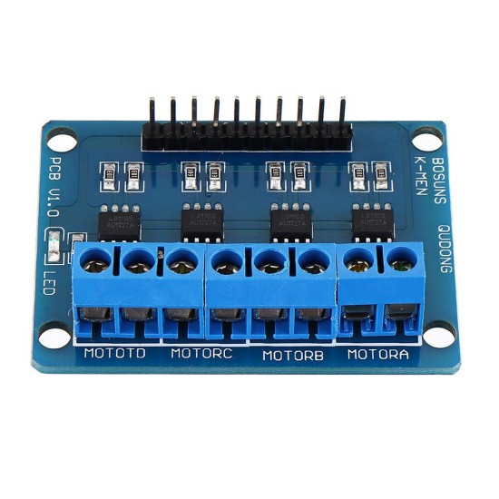 L9110S 4 Channel DC Stepper Motor Driver Board H Bridge L9110 Module Intelligent Vehicle for Arduino - products that work with official Arduino boards L9110S 4 Channel DC Stepper Motor Driver Board H Bridge L9110 Module Intelligent Vehicle for Arduino - products that work with official Arduino boards