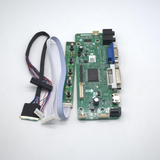 LCD Controller Board 40P 8-bit HD DVI VGA Audio PC Module Kit For B156XW02 15.6 Inch Display