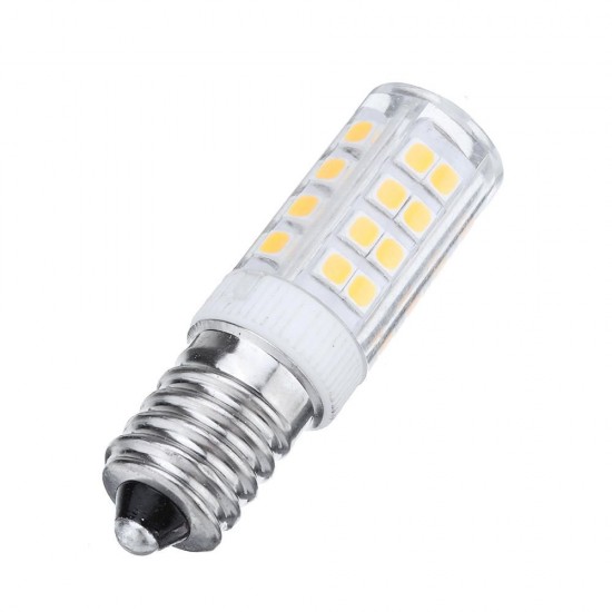 AC110-240V E14 5W 2835 No Stroboscopic 52 LED Ceramic Corn Light Bulb for Indoor Home Decoration