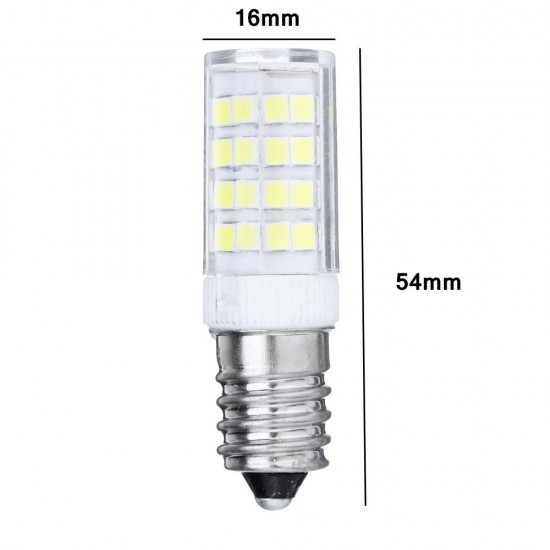 AC110-240V E14 5W 2835 No Stroboscopic 52 LED Ceramic Corn Light Bulb for Indoor Home Decoration