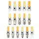 Dimmable E11 E12 E14 E17 G4 G8 G9 BA15D 2.5W LED COB Silicone Pure White Warm White Light Bulb 110V