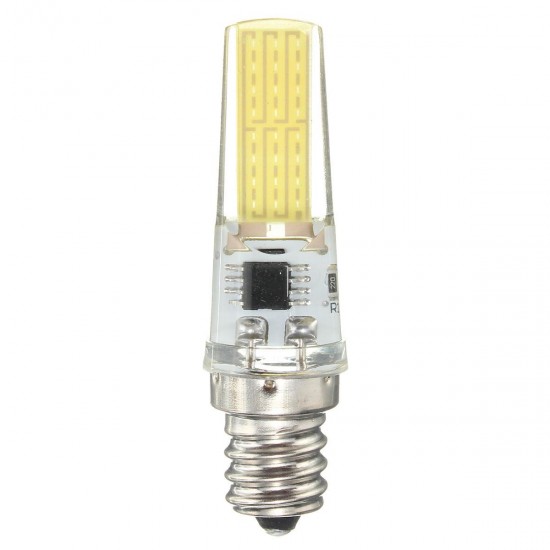 Dimmable E11 E12 E14 E17 G4 G8 G9 BA15D 2.5W LED COB Silicone Pure White Warm White Light Bulb 110V