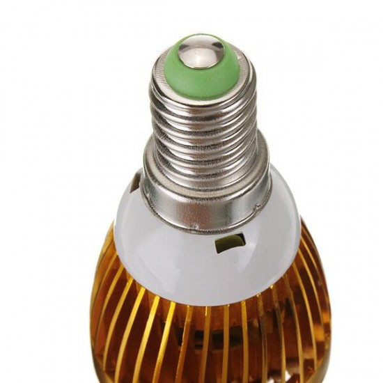 Dimmable E14 3W 3 LED Cool White LED Candle Light Bulb 220V