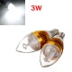 Dimmable E14 3W 3 LED Cool White LED Candle Light Bulb 220V