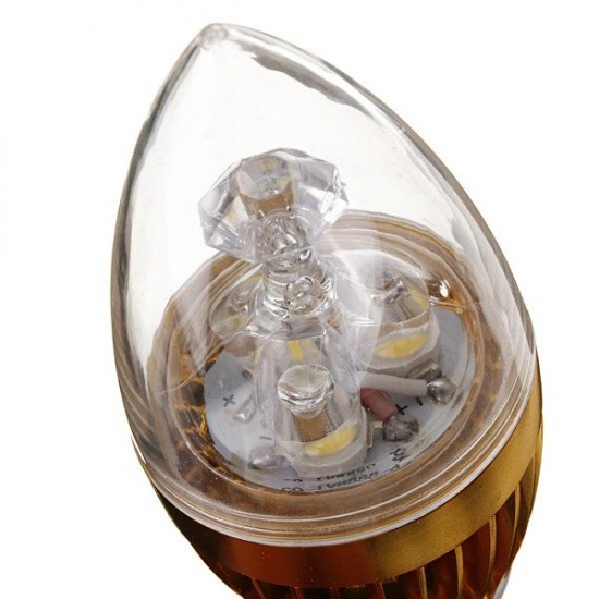 Dimmable E14 3W 3 LED Cool White LED Candle Light Bulb 220V Dimmable E14 3W 3 LED Cool White LED Candle Light Bulb 220V