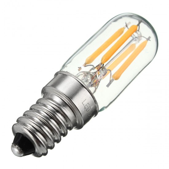 Dimmable Vintage 2W E12 E14 T20 Refrigerator LED COB Filament Bulb Warm White