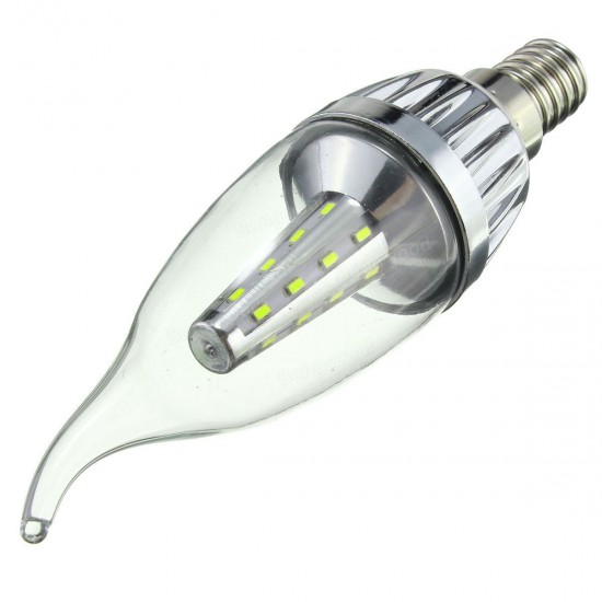 E14 2.5W 24 SMD 3014 LED Warm White White Candle Light Lamp Bulb AC220V