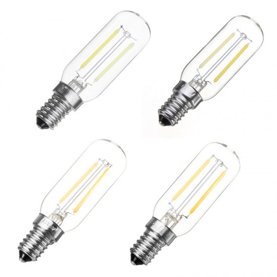 E14 2W 120LM COB T25 Warm White Pure White LED Light Bulb AC220V AC110V