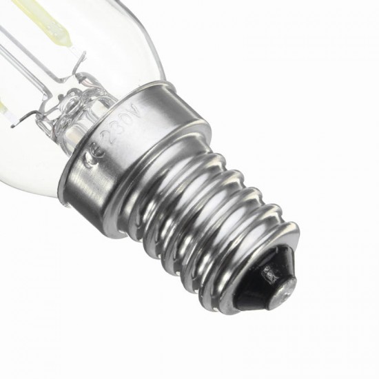 E14 2W 120LM COB T25 Warm White Pure White LED Light Bulb AC220V AC110V