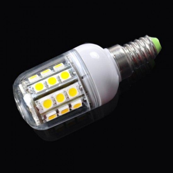 E14 3.2W 300LM Pure White SMD 5050 30 LED Corn Light Lamp Bulb 220V
