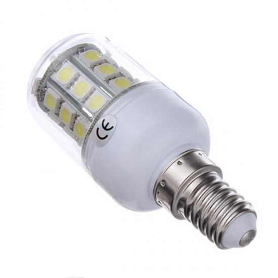 E14 3.2W 300LM Pure White SMD 5050 30 LED Corn Light Lamp Bulb 220V