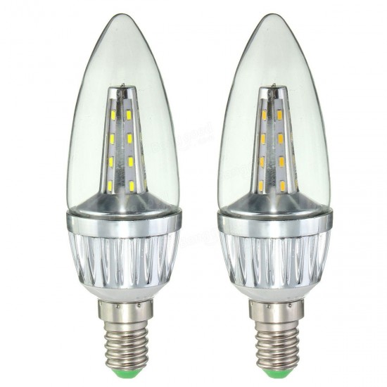 E14 3.5W 24 SMD 3014 LED Waem White White Candle Light Lamp Bulb AC220V