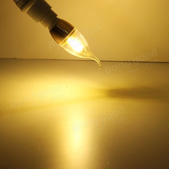 E14 4W Warm White SMD3014 LED Candle Light Lamp Bulbs 85-265V