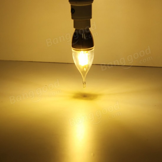 E14 4W Warm White SMD3014 LED Candle Light Lamp Bulbs 85-265V