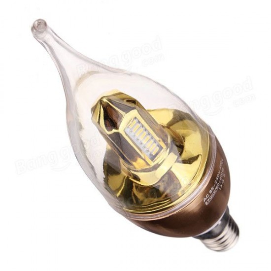 E14 4W Warm White SMD3014 LED Candle Light Lamp Bulbs 85-265V E14 4W Warm White SMD3014 LED Candle Light Lamp Bulbs 85-265V