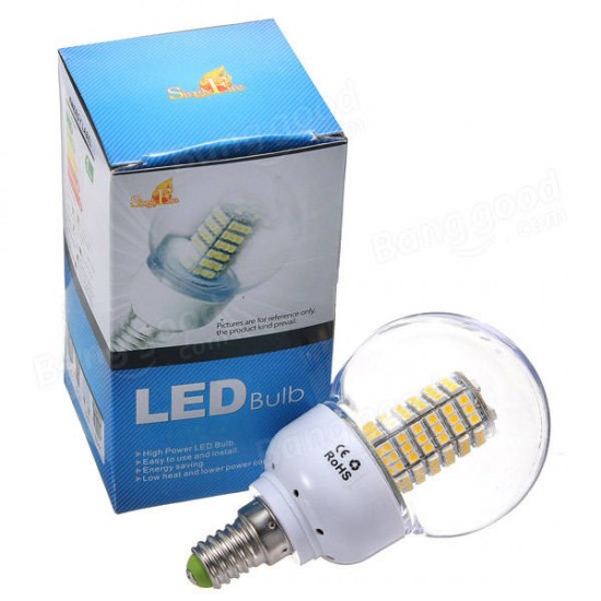 E14 5W Warm White 120 SMD 3528 LED Globular Light Lamp Bulb AC185-265V E14 5W Warm White 120 SMD 3528 LED Globular Light Lamp Bulb AC185-265V
