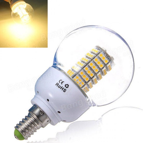 E14 5W Warm White 120 SMD 3528 LED Globular Light Lamp Bulb AC185-265V E14 5W Warm White 120 SMD 3528 LED Globular Light Lamp Bulb AC185-265V