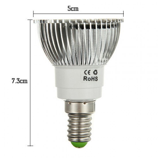 E14 6.5W 500-550LM Warm White 5630 SMD 16 LED Spot Lightt Bulbs 220V