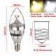 E14 6W 3 LED White/Warm White LED Chandelier Candle Light Bulb 85-265V E14 6W 3 LED White/Warm White LED Chandelier Candle Light Bulb 85-265V