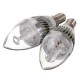 E14 6W 3 LED White/Warm White LED Chandelier Candle Light Bulb 85-265V