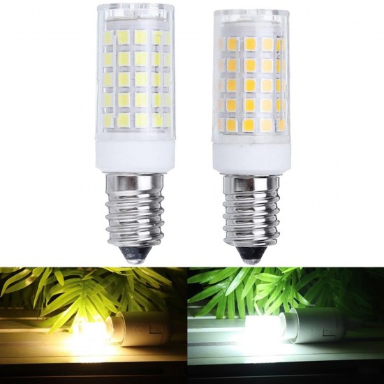 E14 7W 2835 No Stroboscopic 64LED Ceramic Corn Light Bulb for Indoor Home Decoration AC110-240V