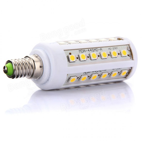 E14 7W 660LM Warm White 44 SMD 5050 LED Energy Saving Bulb 220V