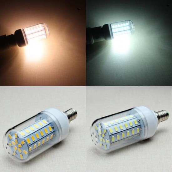 E14 8W 1300LM 60SMD 5730 LED Corn Light Bulb AC 110-130V