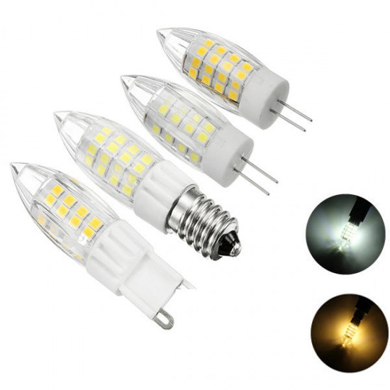 E14 G4 G9 4W 2835 SMD 51LEDs Candle Light Lamp Bulb Pure White Warm White AC220V E14 G4 G9 4W 2835 SMD 51LEDs Candle Light Lamp Bulb Pure White Warm White AC220V