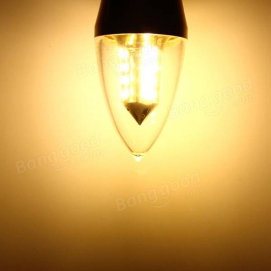 E14 LED Bulb 4W SMD 2835 16 Pure White/Warm White Candle Flame Down Light Lamp AC 85-265V