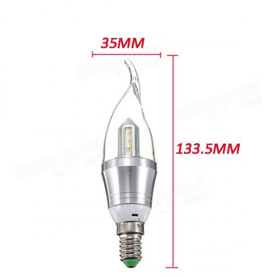 E14 LED Candle 16 SMD 2835 Pure White/Warm White Chandelier Bulb Light Lamp AC 85-265V