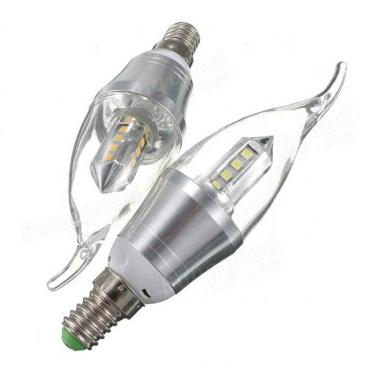 E14 LED Candle 16 SMD 2835 Pure White/Warm White Chandelier Bulb Light Lamp AC 85-265V