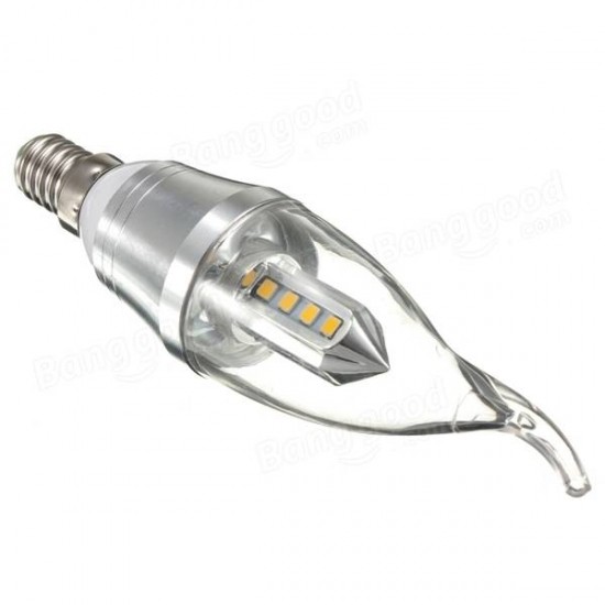 E14 LED Candle 16 SMD 2835 Pure White/Warm White Chandelier Bulb Light Lamp AC 85-265V