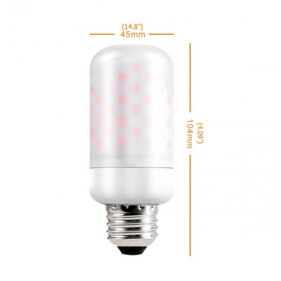 E14/E26/E27 LED Flicker Flame Light Bulb Simulated Nature Fire Effect Lamp Decor