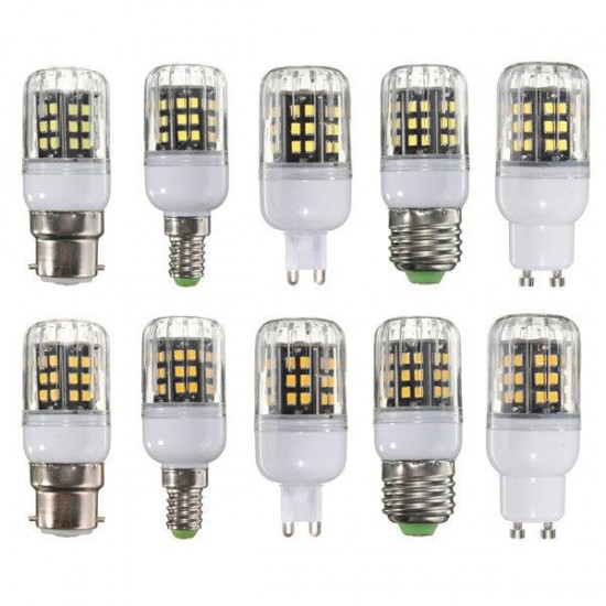 E27/E14/B22/G9/GU10 10W 42 LED 2835 SMD Cover Corn Light Lamp Bulb AC 110