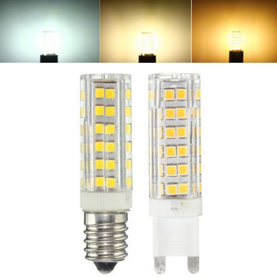 G9 E14 5W 76 SMD 2835 LED Pure White Warm White Natural White Light Lamp Bulb AC220V