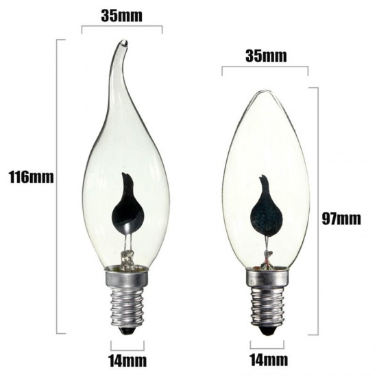 Lot RED E14 3W Retro Chandelier Fire Candle Light Flame Edison Bulb Lamp AC220V Lot RED E14 3W Retro Chandelier Fire Candle Light Flame Edison Bulb Lamp AC220V