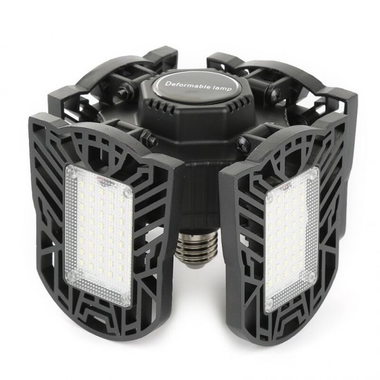 100W E27 LED Garage Light Bulb Deformable Foldable 4-Leaves Workshop Ceiling Lamp AC85-265V 100W E27 LED Garage Light Bulb Deformable Foldable 4-Leaves Workshop Ceiling Lamp AC85-265V