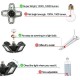 100W E27 LED Garage Light Bulb Deformable Foldable 4-Leaves Workshop Ceiling Lamp AC85-265V 100W E27 LED Garage Light Bulb Deformable Foldable 4-Leaves Workshop Ceiling Lamp AC85-265V