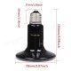 110V 25W/50W/75W/100W Black Infrared Ceramic Heat Emitter Lamp Bulb for Reptile Pet Brooder