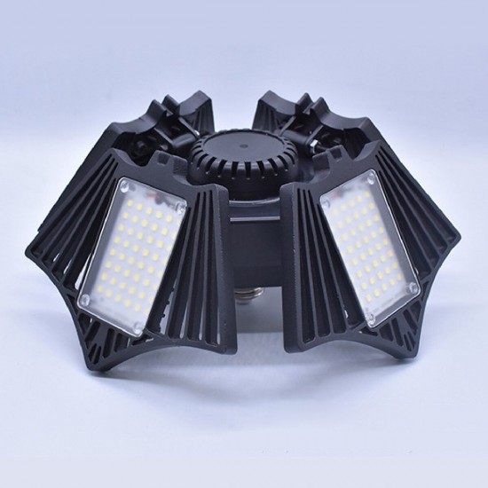 120W 150W E27 LED Garage Lamp 2835 Foldable Four-Leaf Light Bulb Deformable Ceiling Fixture 85-265V