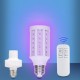 12W UV Germicidal Sterilizer Lamp E27 LED Corn Light Bulb + 110V/220V Remote Control for Indoor Home