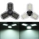 15/60/80W 96/300LED Deformable LED Garage Ultra-Bright Lights Garage Ceiling Light Adjustable E26/E27 LED Work Light Bulbs with 2/3 Leaves Die-cast Aluminum/Plastic Optional