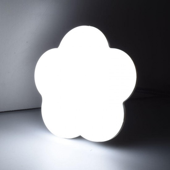 15W 18W 24W 36W E27 Pure White LED Ceiling Light Bulb Plum Blossom Shaped Lamp AC180-240V