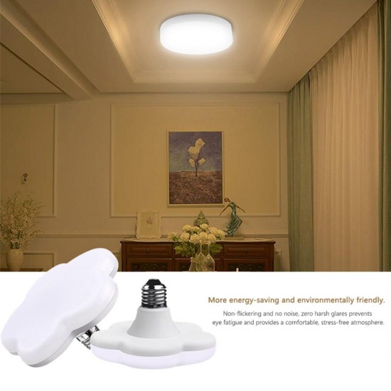 15W E27 LED Bulb Plum Blossom Shaped Ceiling Light Downlight Lamp for Living Room Bedroom AC180-240V