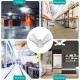 180W E27 25000LM 200 LED Garage Light Deformable Ceiling Fixture Four-leaves Workshop Lamp AC85-265V