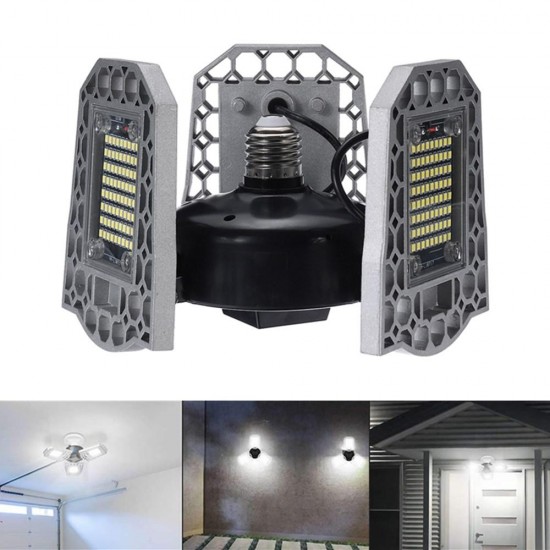 200W 240W 300W Waterproof Light Sensor E27 LED Bulb Deformable Garage Lamp Ceiling Workshop Lighting