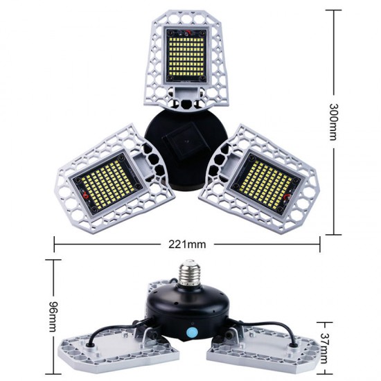 200W 240W 300W Waterproof Light Sensor E27 LED Bulb Deformable Garage Lamp Ceiling Workshop Lighting 200W 240W 300W Waterproof Light Sensor E27 LED Bulb Deformable Garage Lamp Ceiling Workshop Lighting