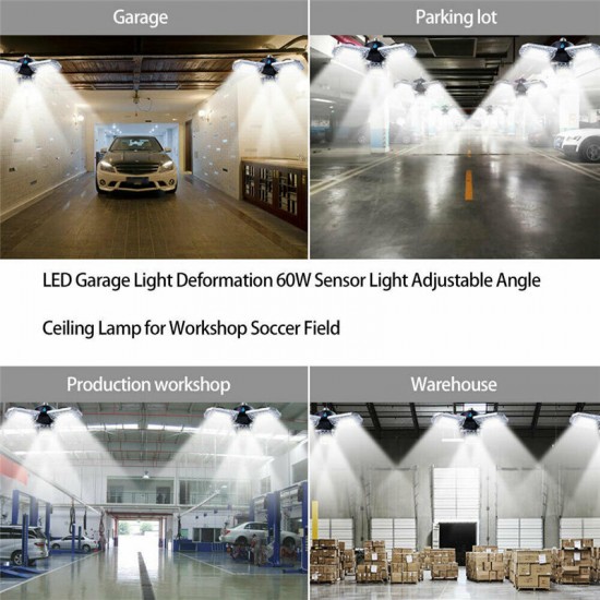 200W 240W 300W Waterproof Light Sensor E27 LED Bulb Deformable Garage Lamp Ceiling Workshop Lighting 200W 240W 300W Waterproof Light Sensor E27 LED Bulb Deformable Garage Lamp Ceiling Workshop Lighting