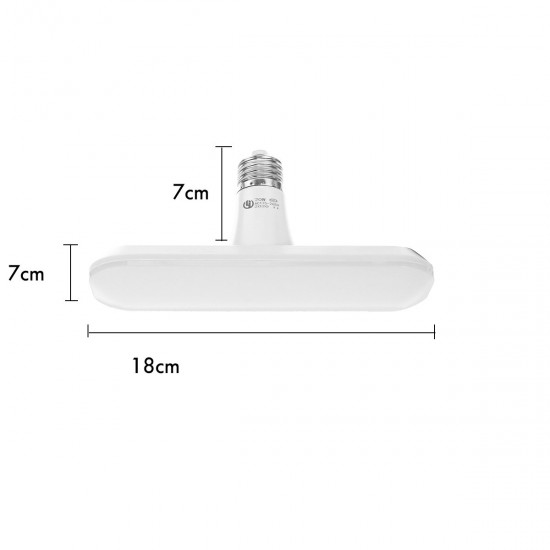 20W 45W 60W Deformable E27 LED Garage Light Bulb Ceiling Fixture Shop Workshop Lamp AC110-265V